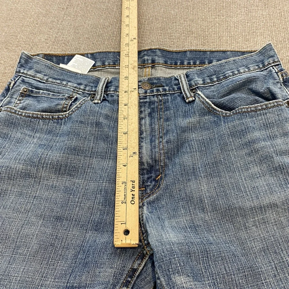 Levis 559 Jeans Mens 34x29 Hemmed Blue Baggy Distressed Relaxed Straight Denim